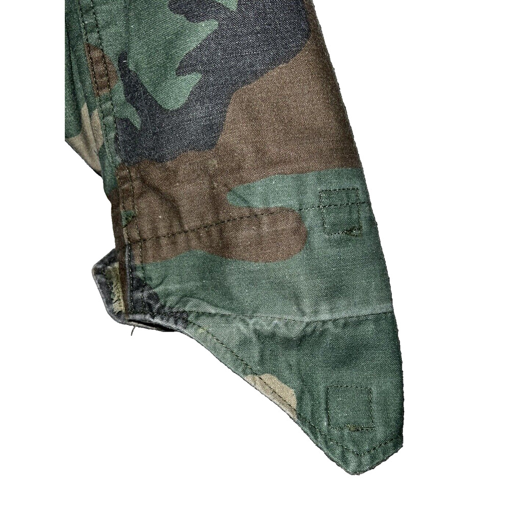 Military BDU Woodland Camo Cold Weather Field Coat DLA100-91-C-8371 - XS X-Short - Picture 8 of 16